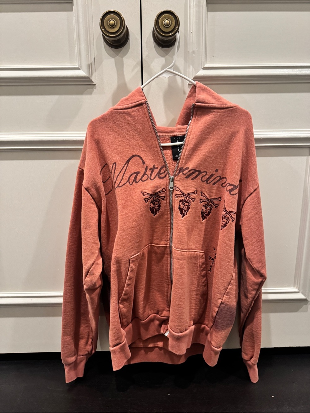Travis Scott Cactus Jack For Mastermind Skull Zip Up Hoodie